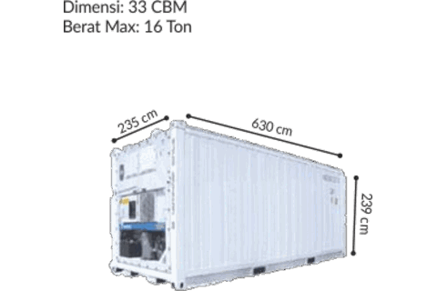 Container 20 Feet Pendingin